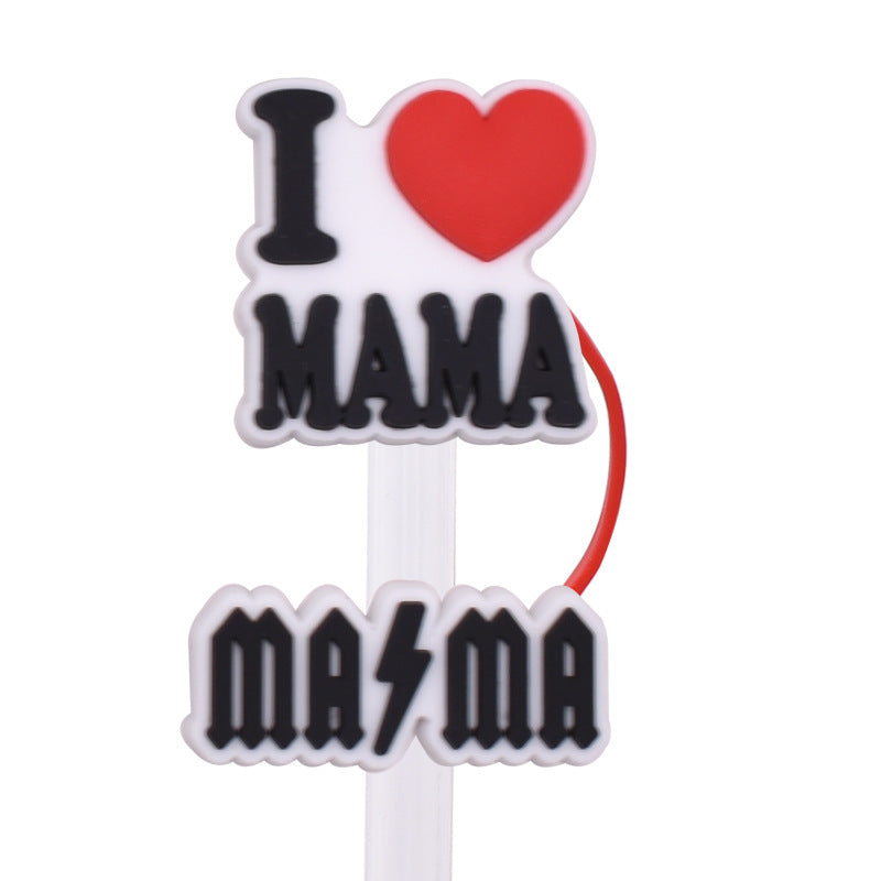 Wholesale 50PCS/PACK Creative Dustproof Silicone Straw Sleeves